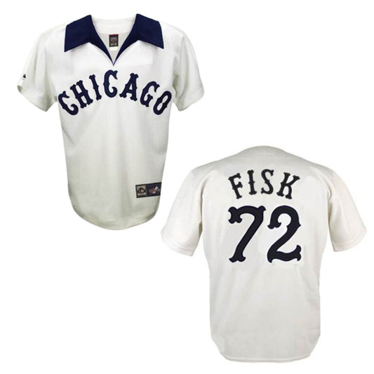 MLB Carlton Fisk Chicago White Sox 72 Jersey