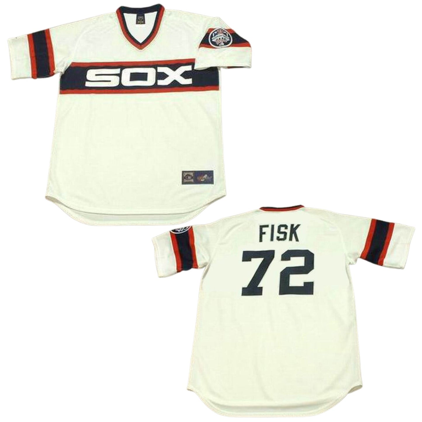 MLB Carlton Fisk Chicago White Sox 72 Jersey