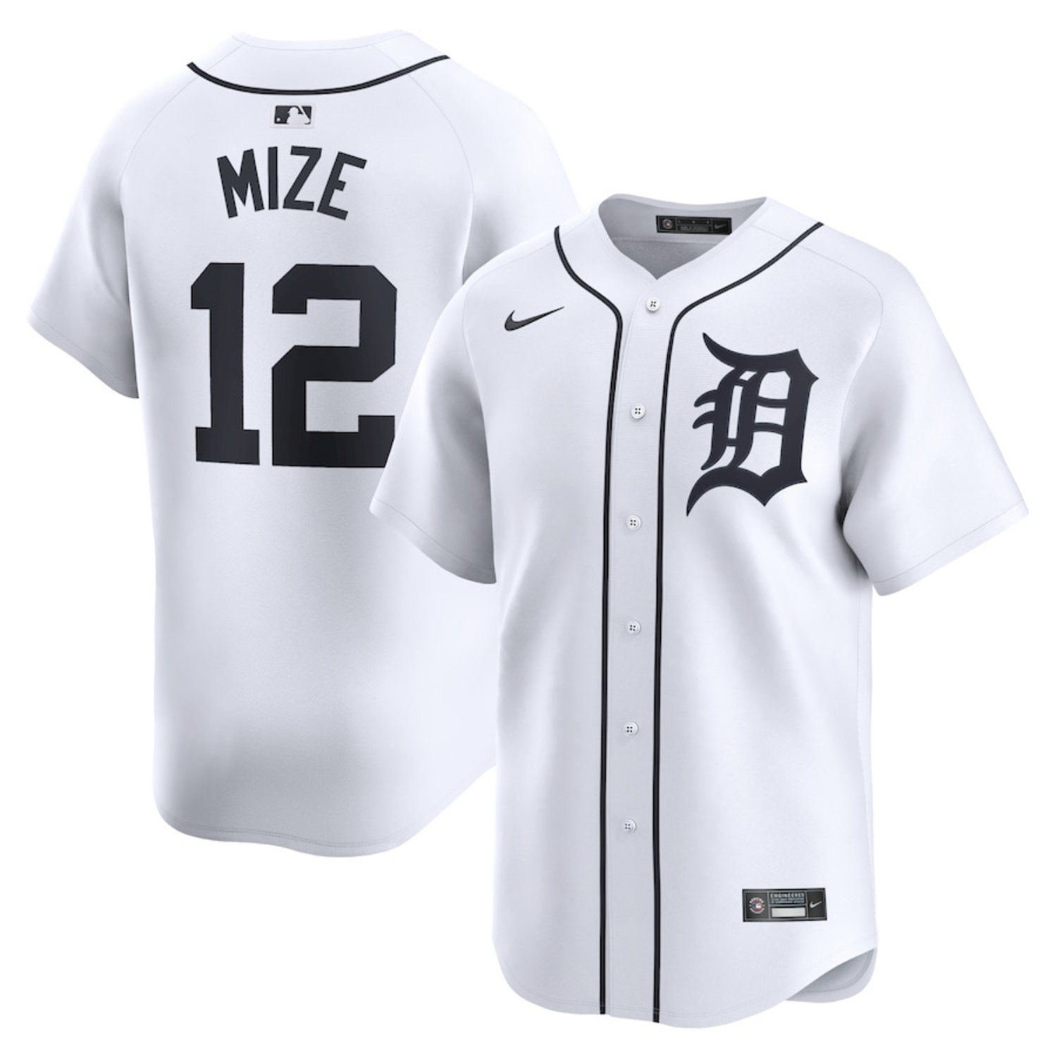 Casey Mize Detroit Tigers 12 Jersey front view