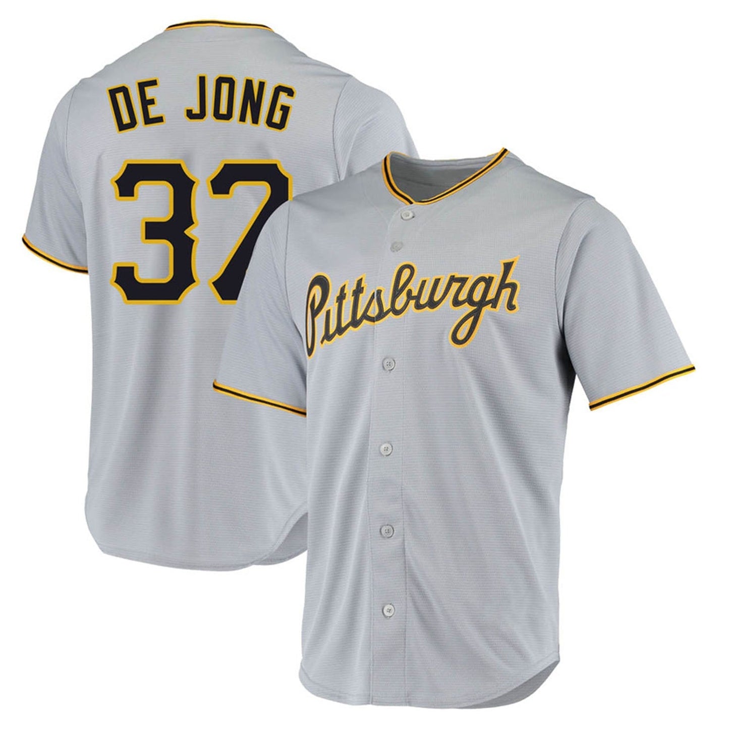 MLB Chase De Jong Pittsburgh Pirates 37 Jersey