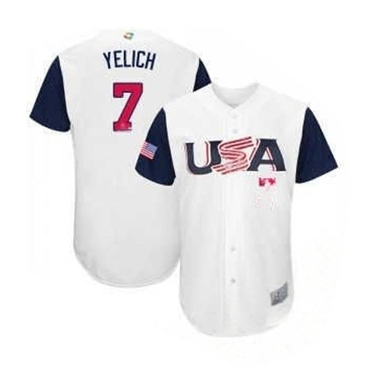 WBC Christian Yelich USA 7 Jersey