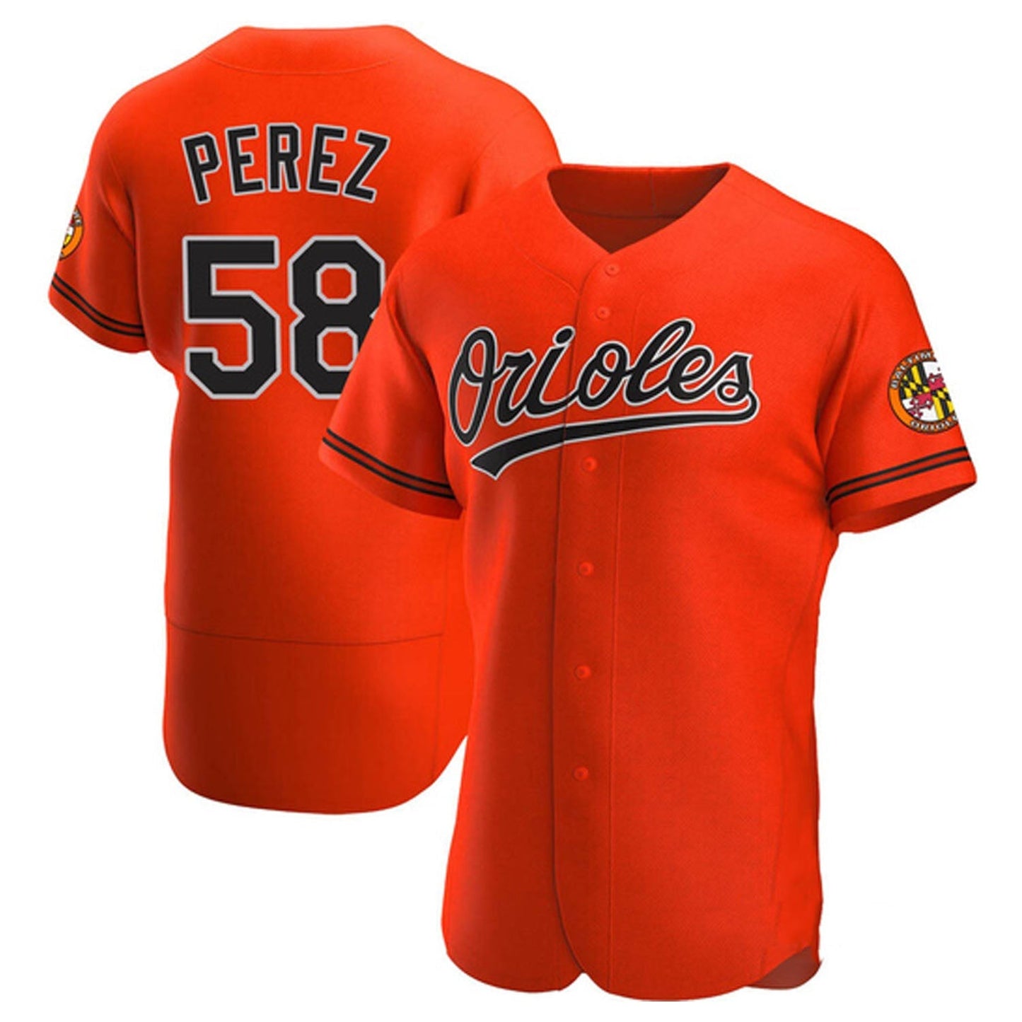 MLB Cionel Perez Baltimore Orioles 58 Jersey