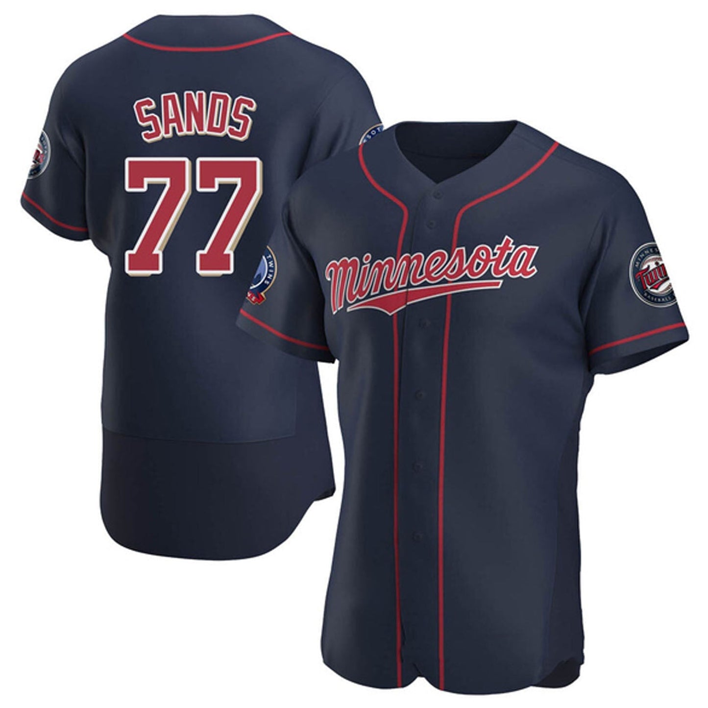 MLB Cole Sands Minnesota Twins 77 Jersey