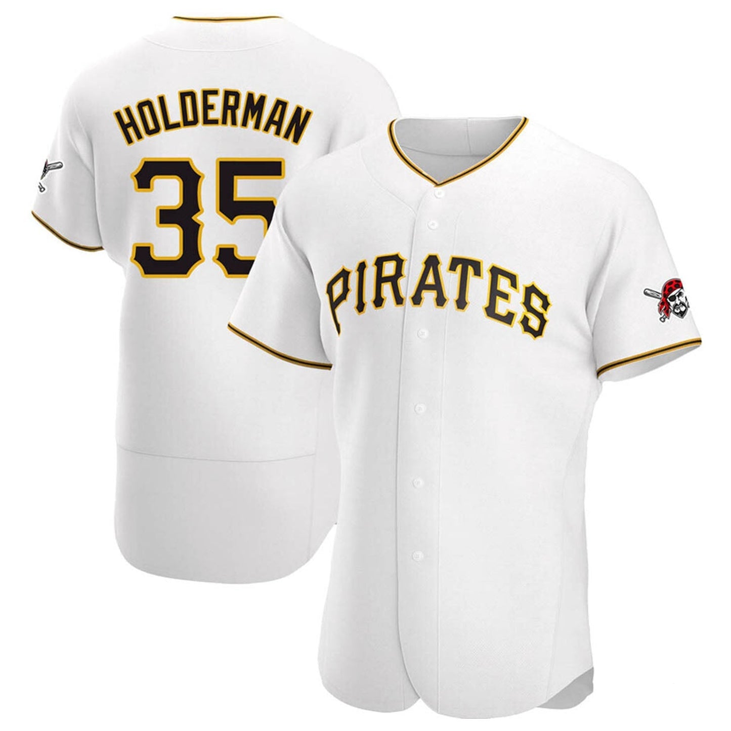 MLB Colin Holderman Pittsburgh Pirates 35 Jersey