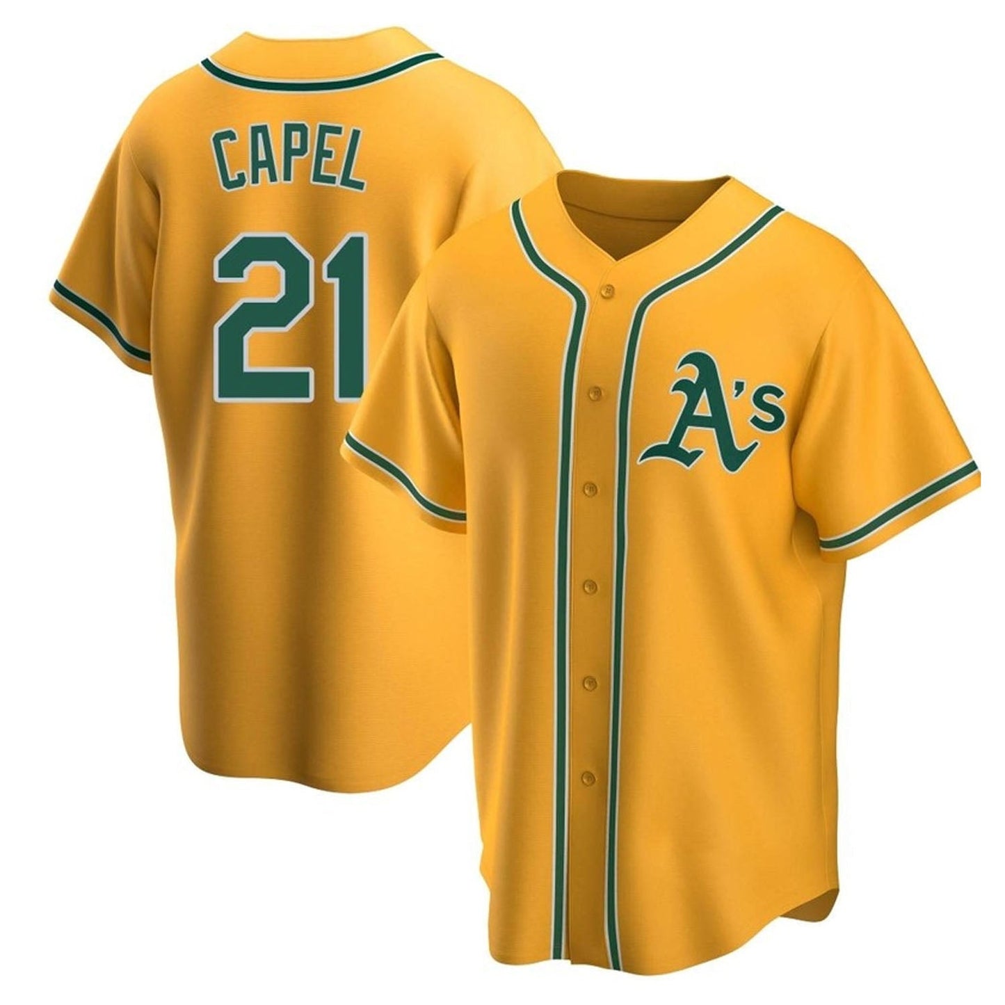 MLB Conner Capel Oakland Athletics 21 Jersey