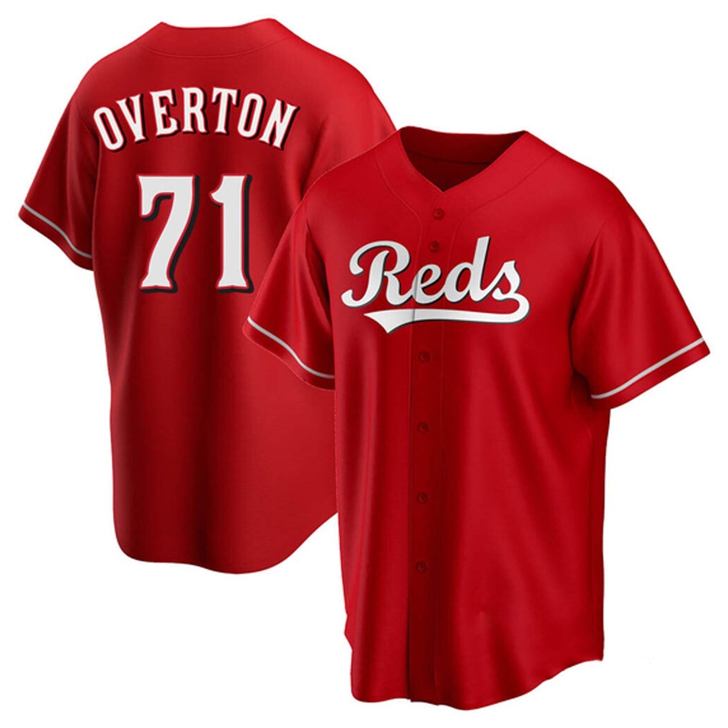 MLB Connor Overton Cincinnati Reds 71 Jersey