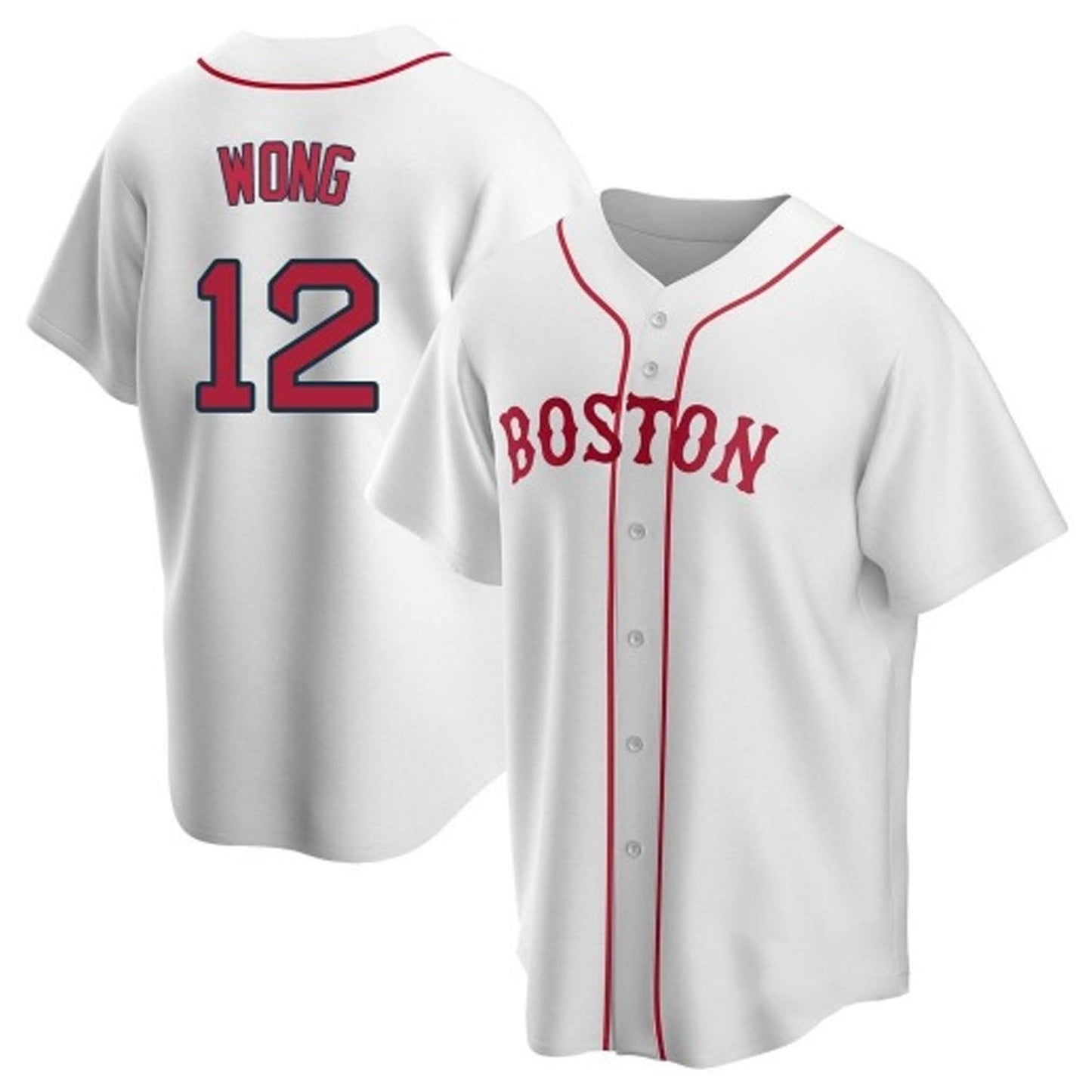 MLB Connor Wong Boston Red Sox 12 Jersey