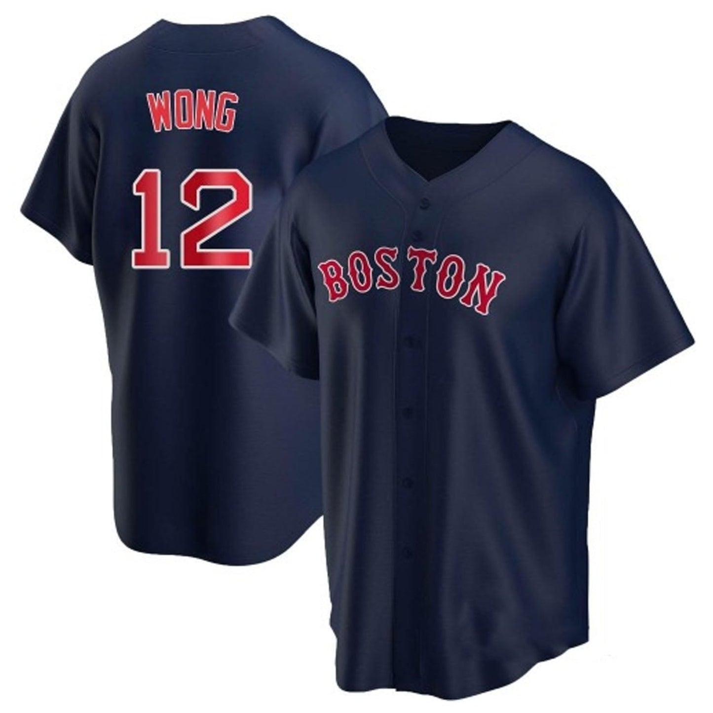 MLB Connor Wong Boston Red Sox 12 Jersey