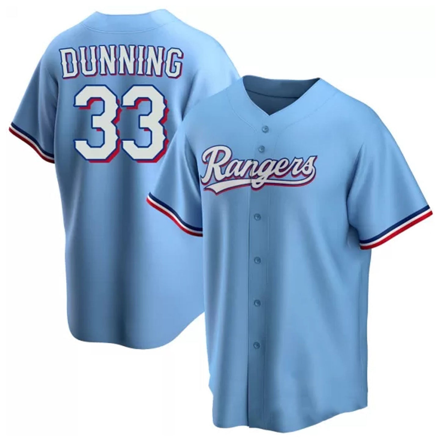 MLB Dane Dunning Texas Rangers 33 Jersey