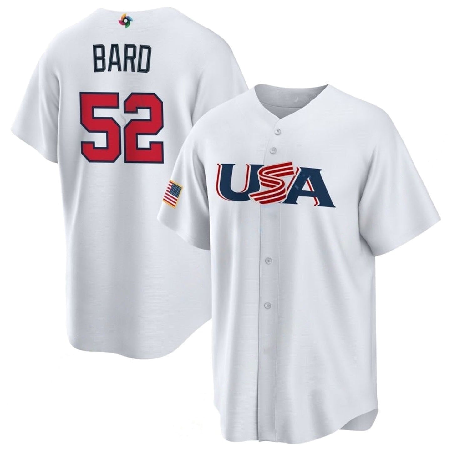 WBC Daniel Bard USA 52 Jersey