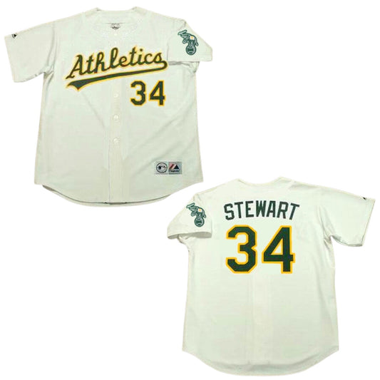 MLB Dave Stewart Oakland Athletics 34 Jersey