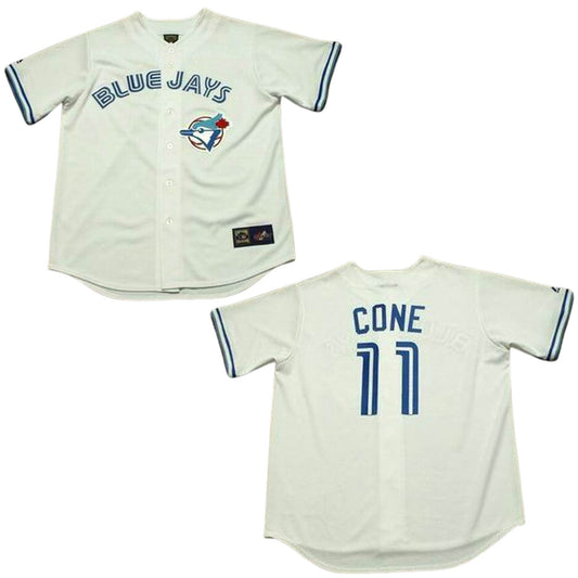 MLB David Cones Toronto Blue Jays 11 Jersey