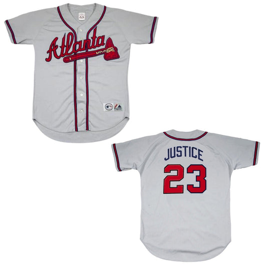 MLB David Justice Cleveland Indians 23 Jersey