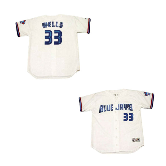 MLB David Wells Toronto Blue Jays 33 Jersey