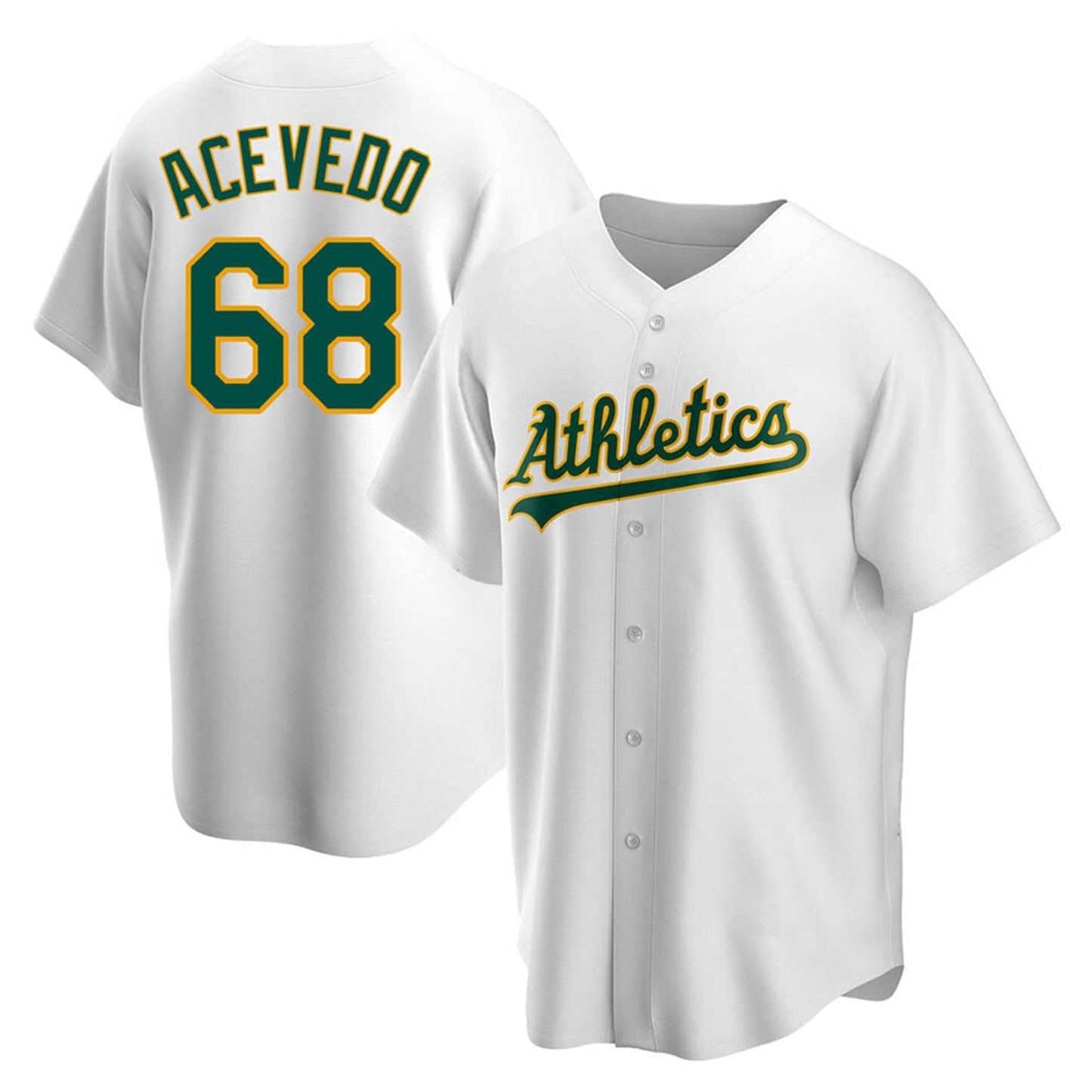 MLB Domingo Acevedo Oakland Athletics 68 Jersey