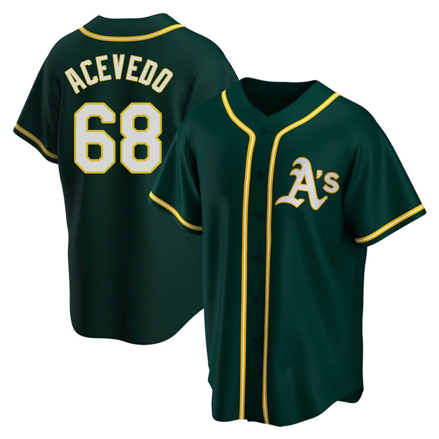 MLB Domingo Acevedo Oakland Athletics 68 Jersey