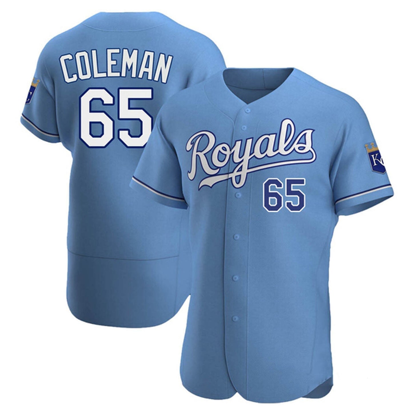 MLB Dylan Coleman Kansas City Royals 65 Jersey