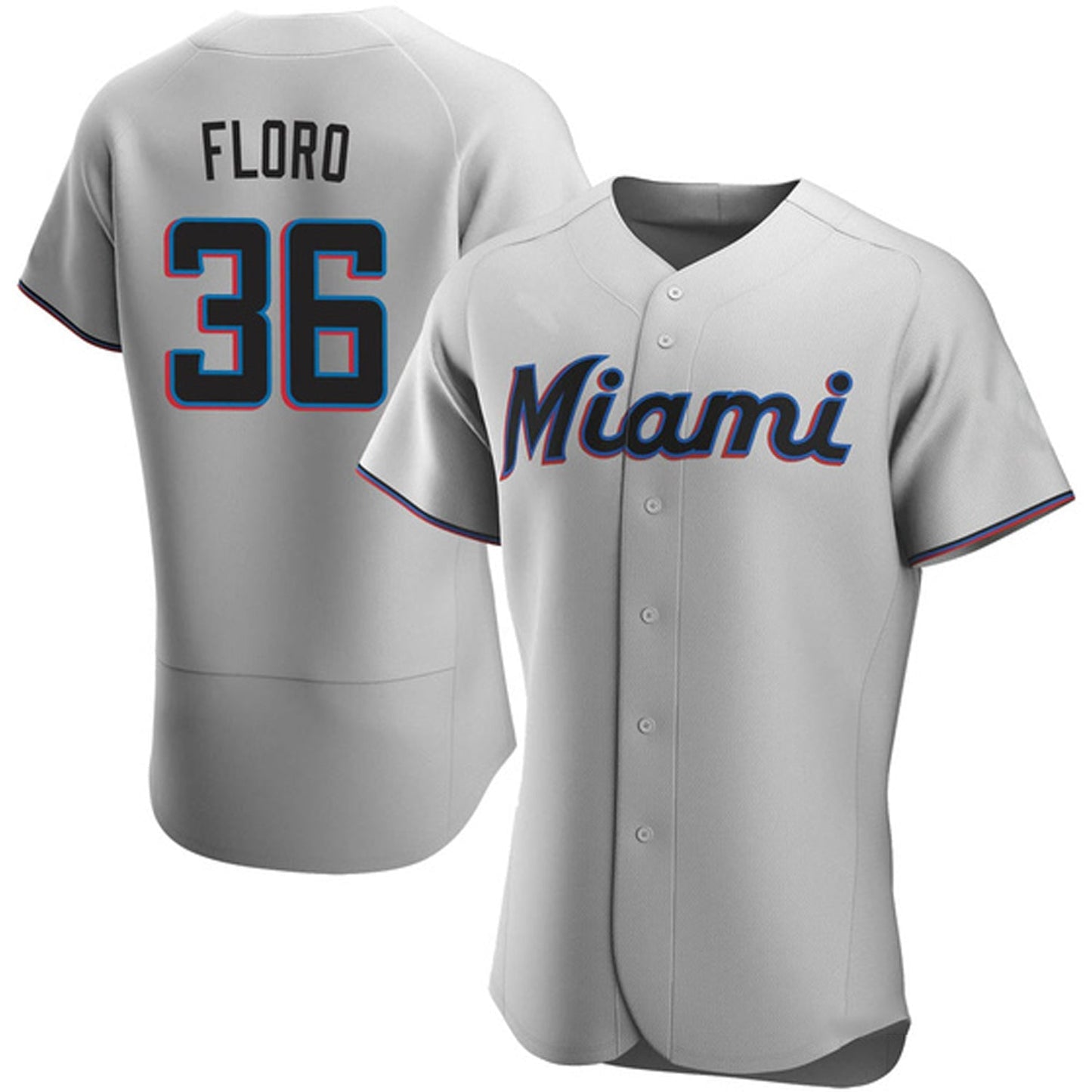 MLB Dylan Floro Miami Marlins 36 Jersey