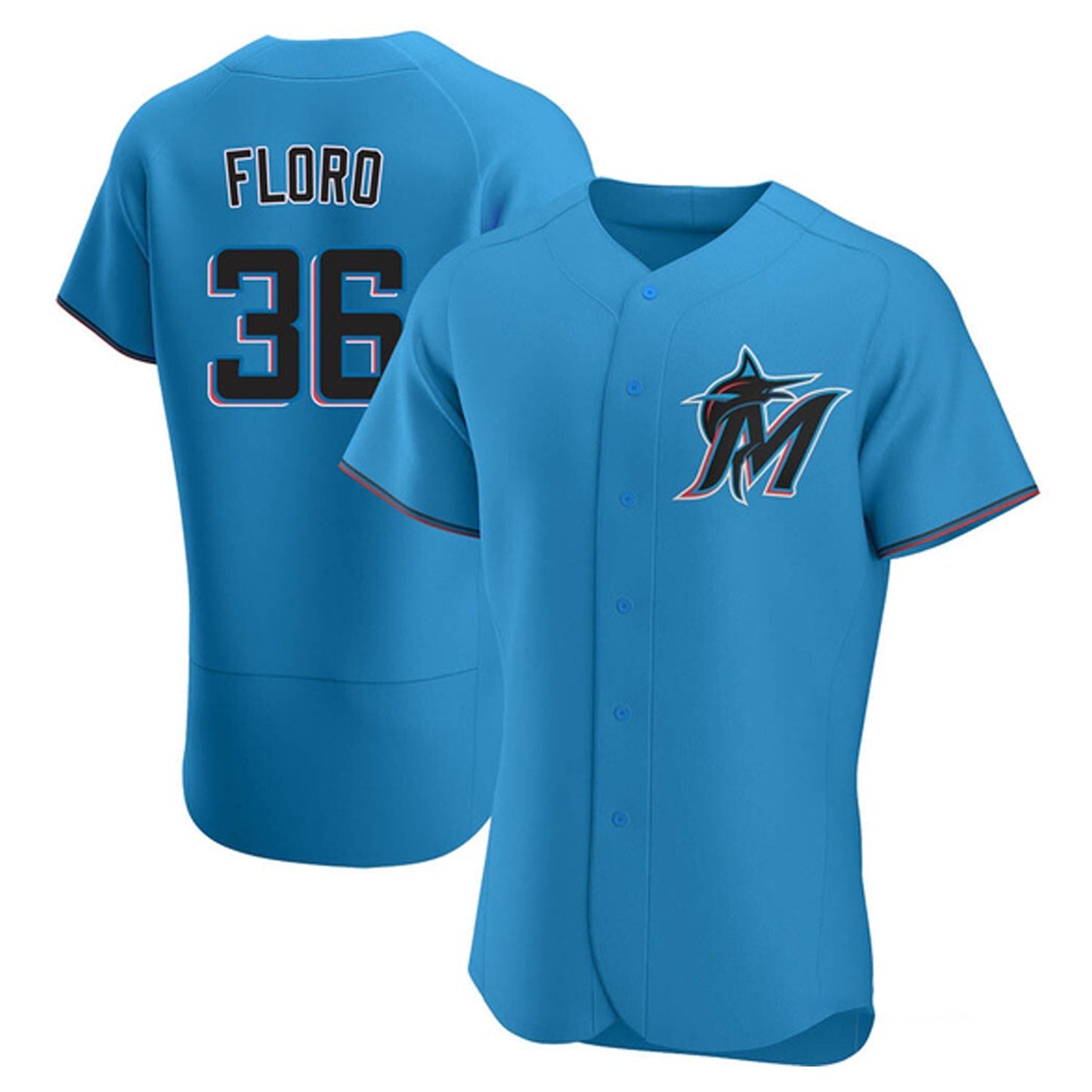 MLB Dylan Floro Miami Marlins 36 Jersey
