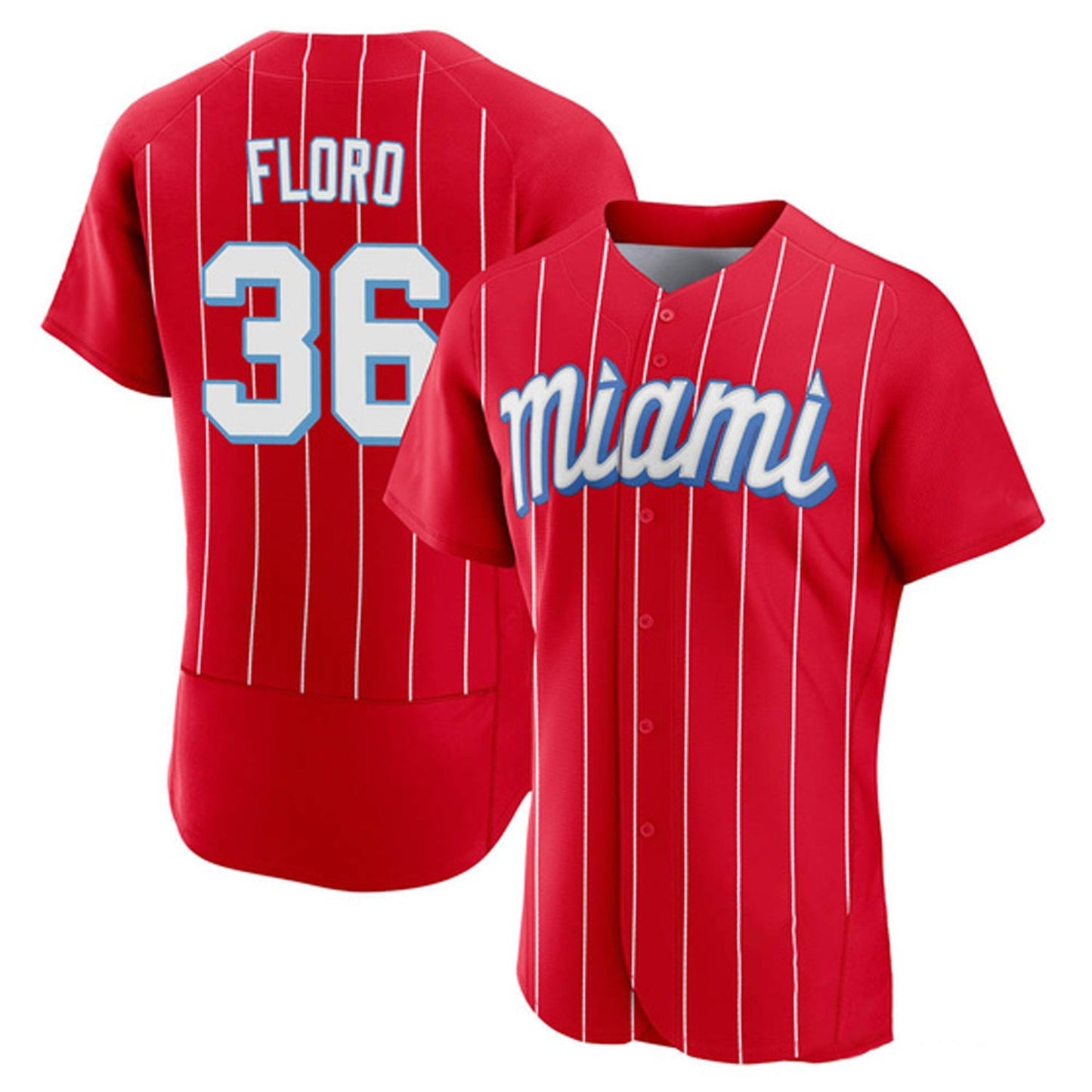 MLB Dylan Floro Miami Marlins 36 Jersey