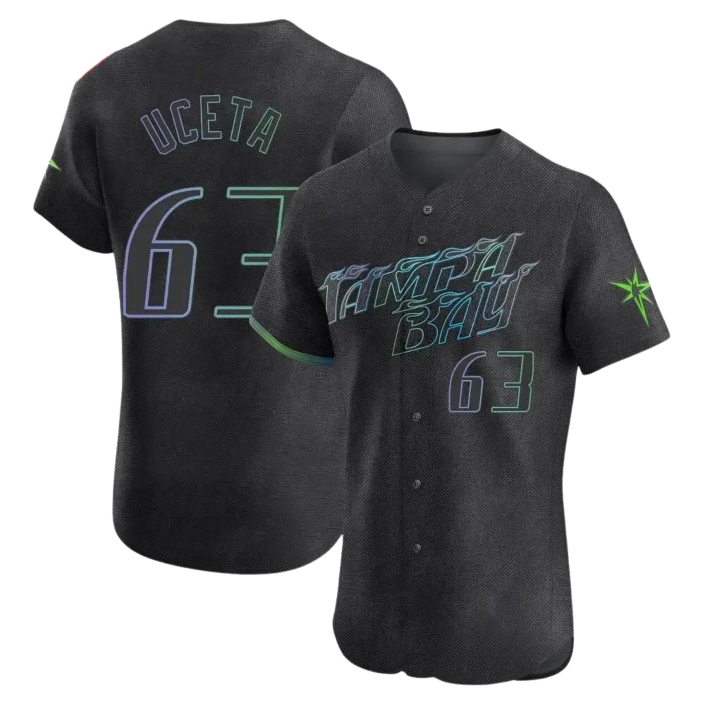Edwin Uceta Tampa Bay Rays 63 Jersey