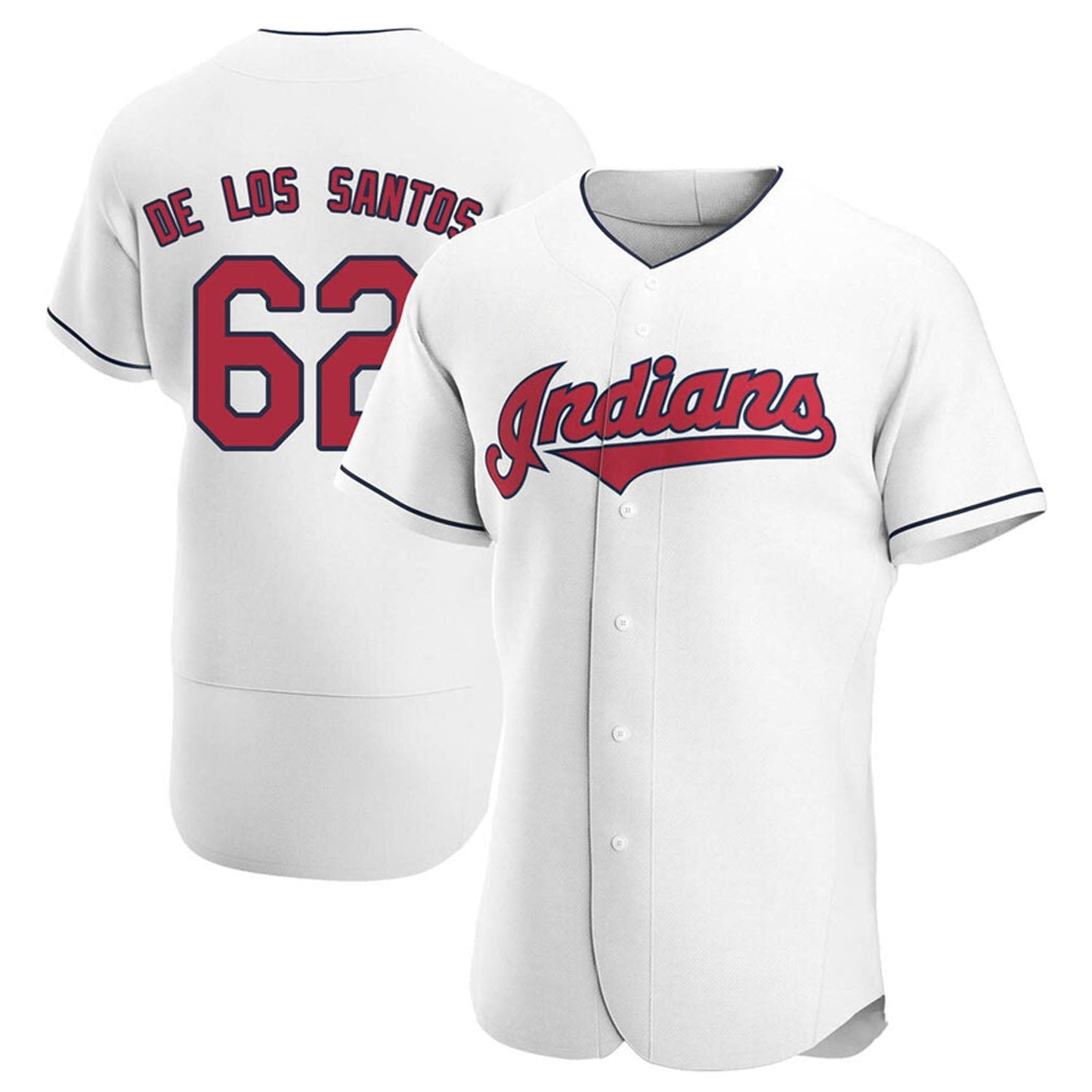 MLB Enyel De Los Santos Cleveland Indians 62 Jersey