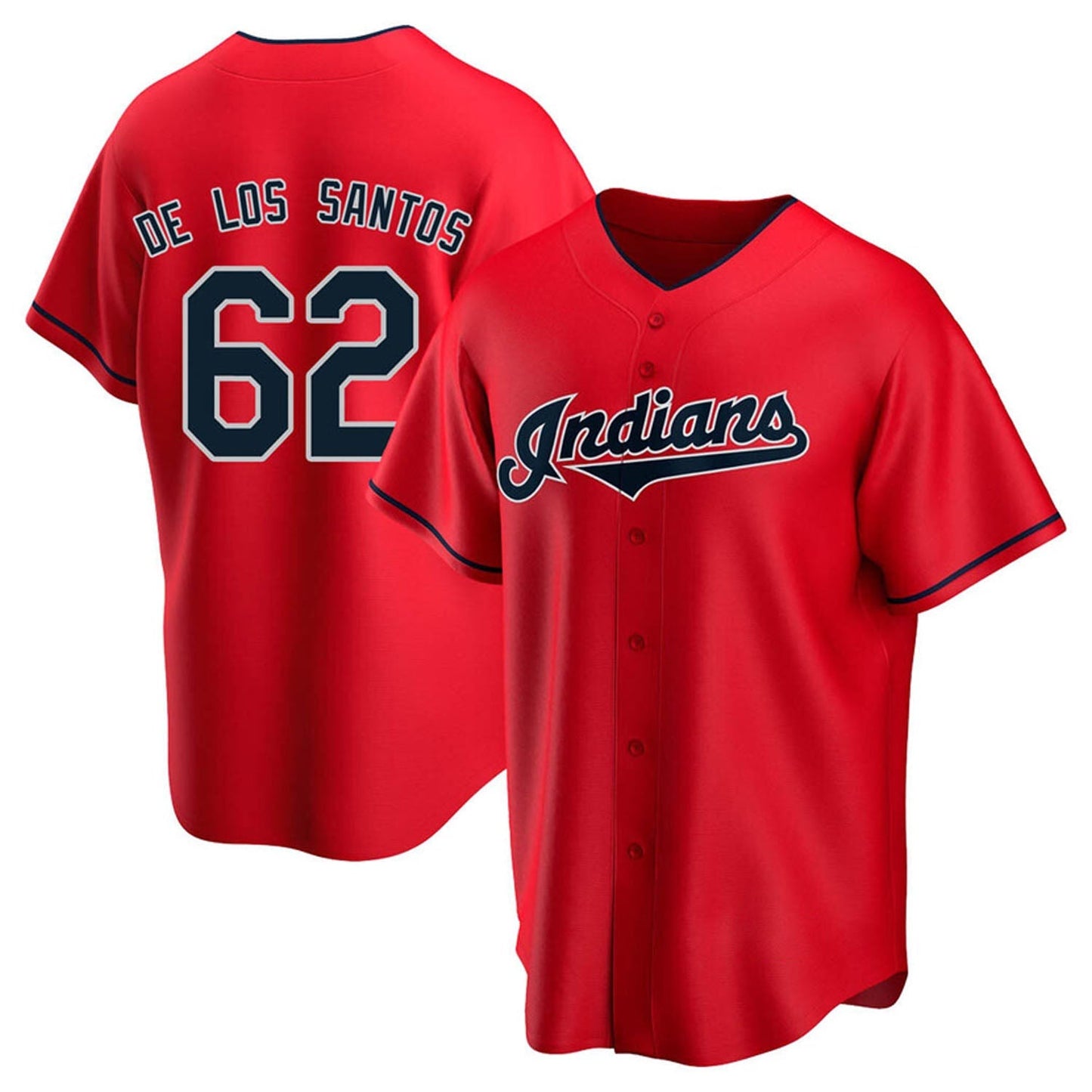 MLB Enyel De Los Santos Cleveland Indians 62 Jersey