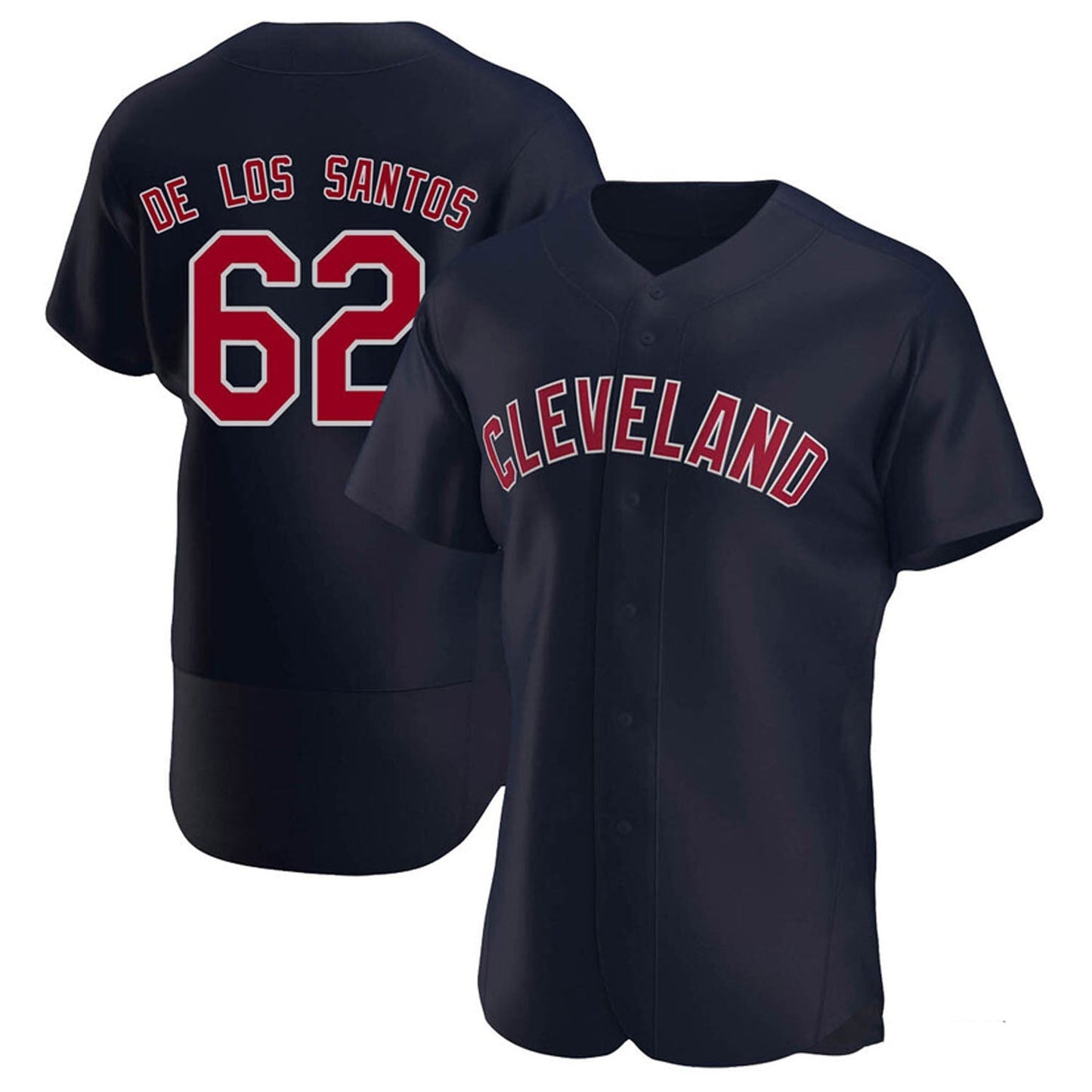 MLB Enyel De Los Santos Cleveland Indians 62 Jersey