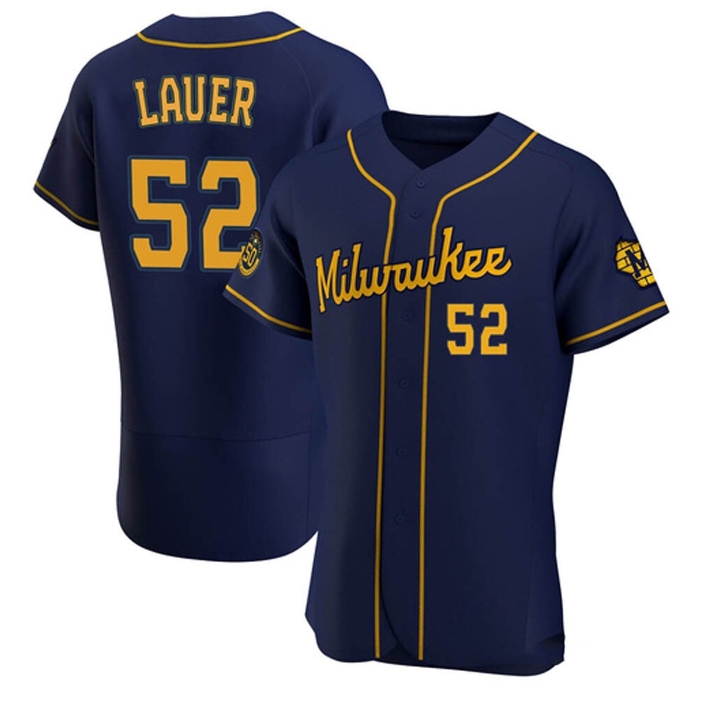 MLB Eric Lauer Milwaukee Brewers 52 Jersey