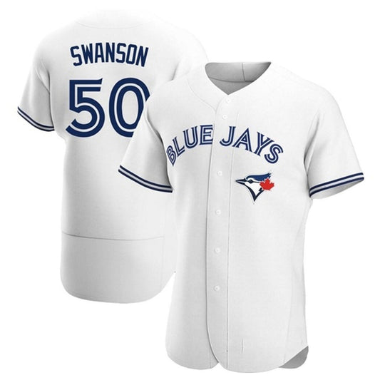 MLB Erik Swanson Toronto Blue Jays 50 Jersey