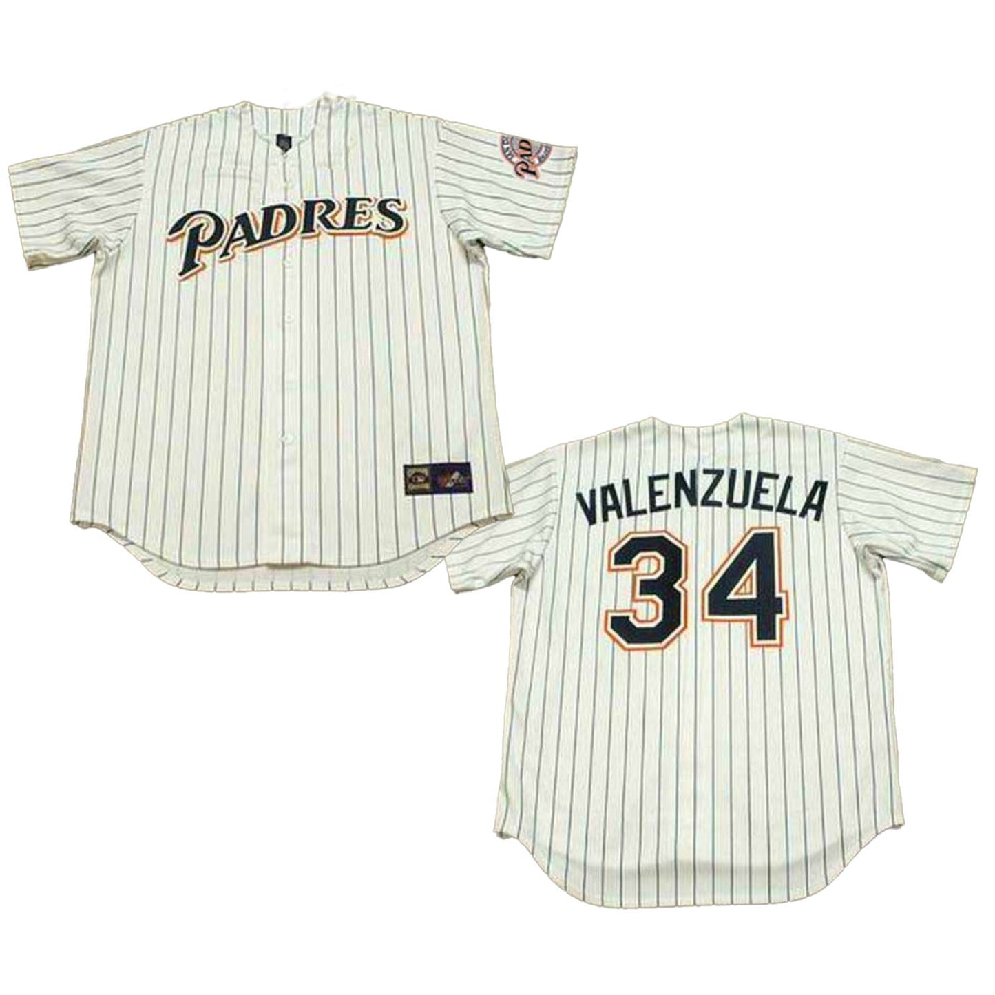 MLB Fernando Valenzuela San Diego Padres 34 Jersey