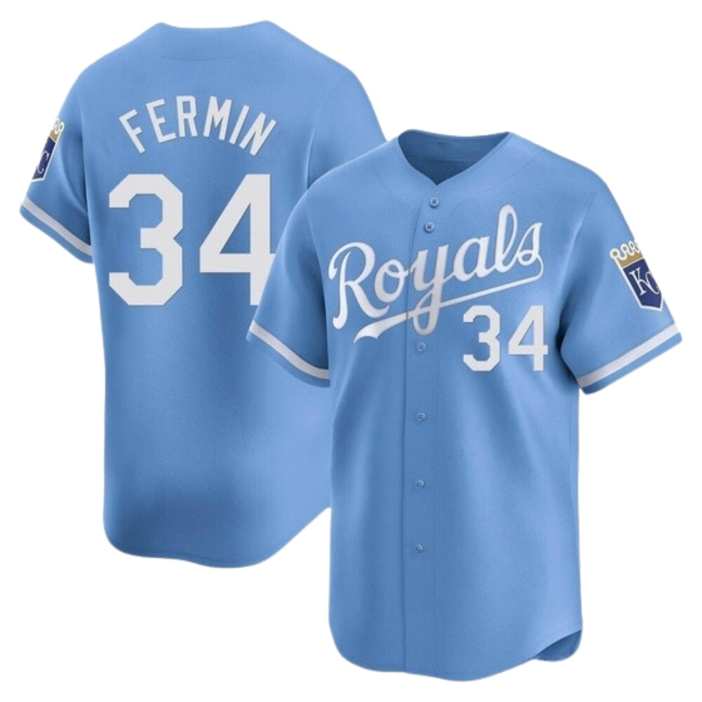 MLB Freddy Fermin Kansas City Royals 34 Jersey