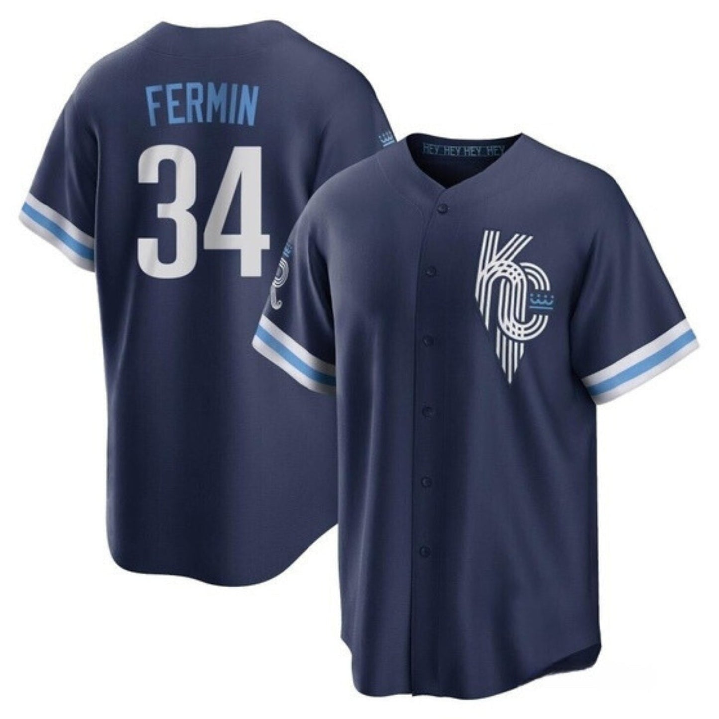 MLB Freddy Fermin Kansas City Royals 34 Jersey