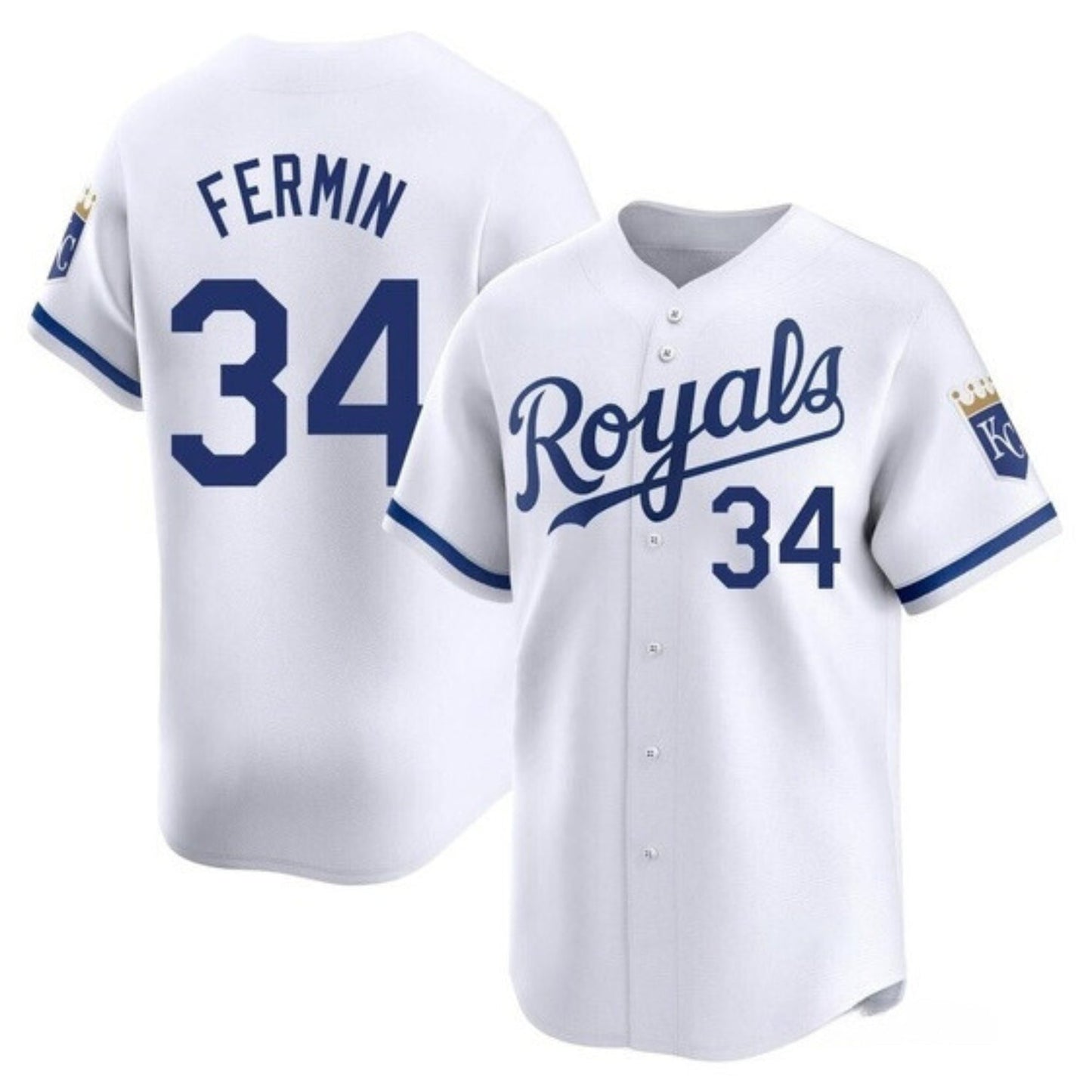 MLB Freddy Fermin Kansas City Royals 34 Jersey