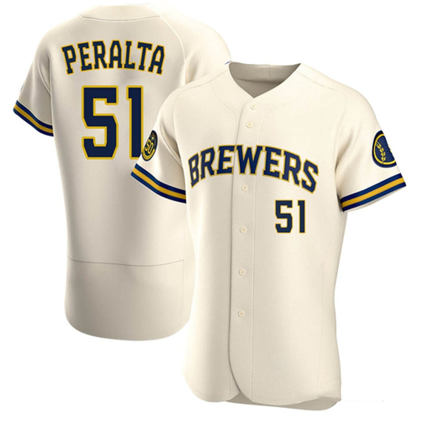 MLB Freddy Peralta Milwaukee Brewers 51 Jersey