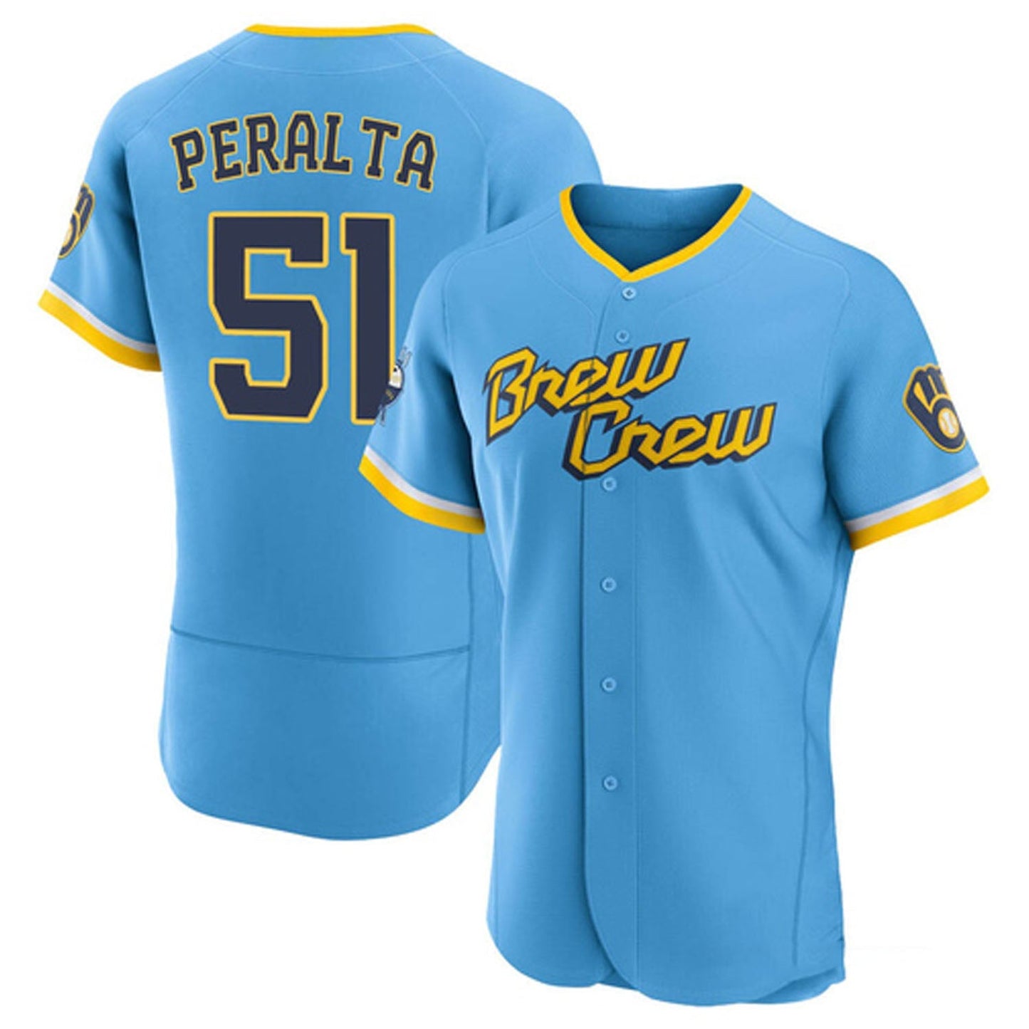 MLB Freddy Peralta Milwaukee Brewers 51 Jersey