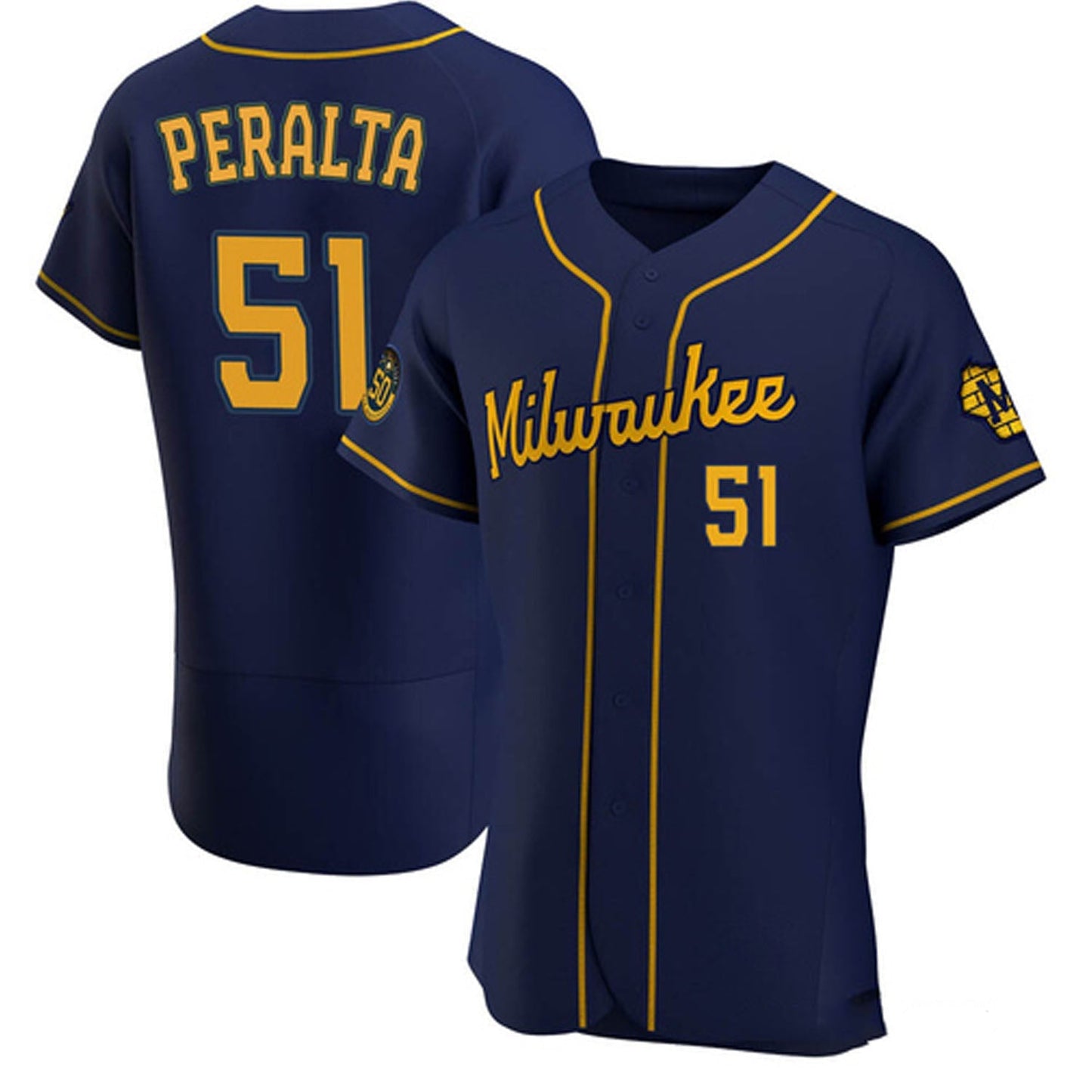 MLB Freddy Peralta Milwaukee Brewers 51 Jersey