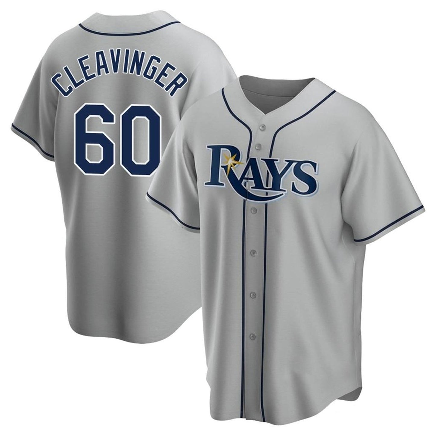 MLB Garrett Cleavinger Tampa Bay Rays 60 Jersey