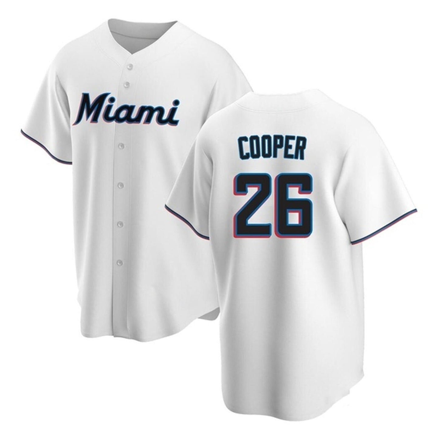 MLB Garrett Cooper Miami Marlins 26 Jersey