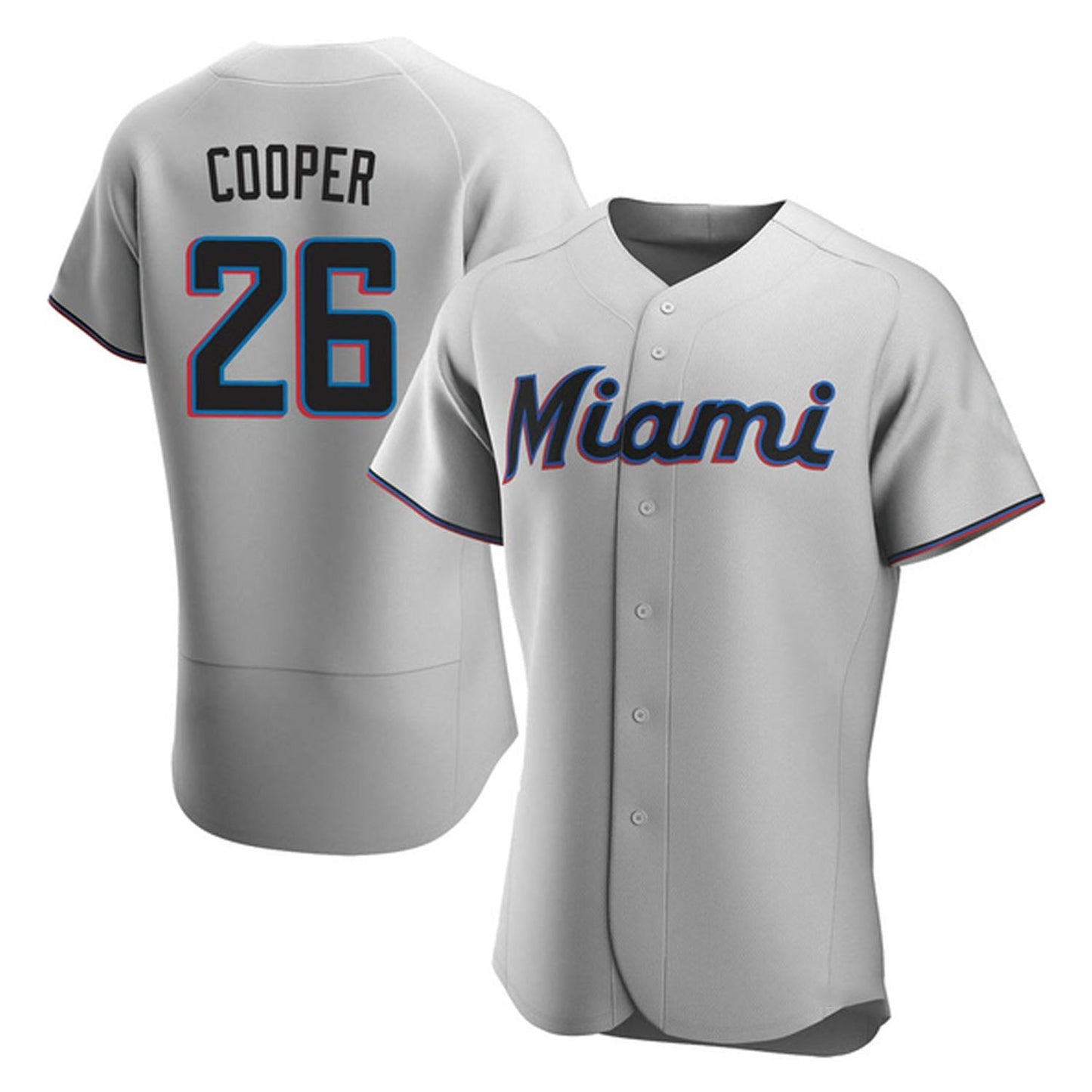 MLB Garrett Cooper Miami Marlins 26 Jersey