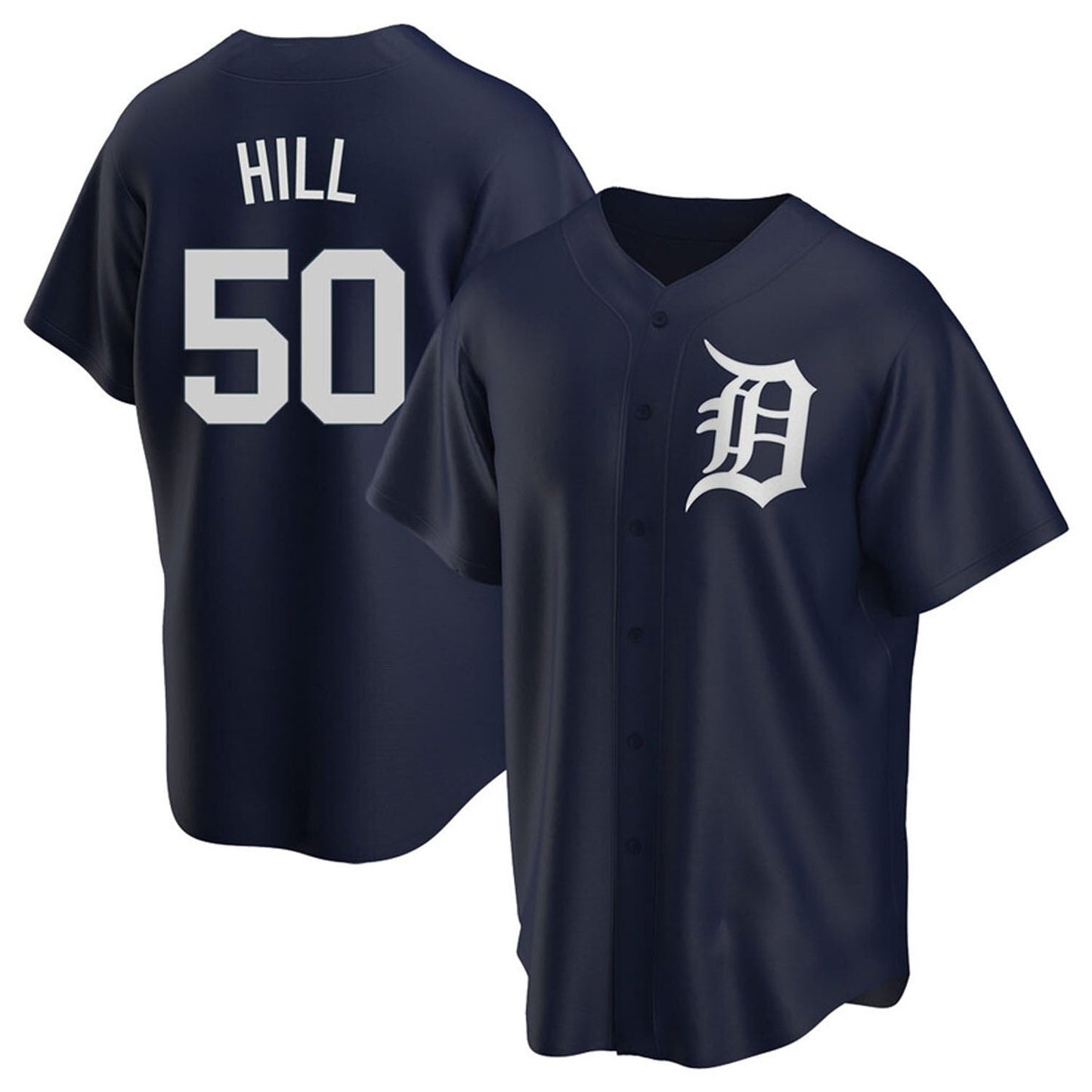 MLB Garrett Hill Detroit Tigers 50 Jersey