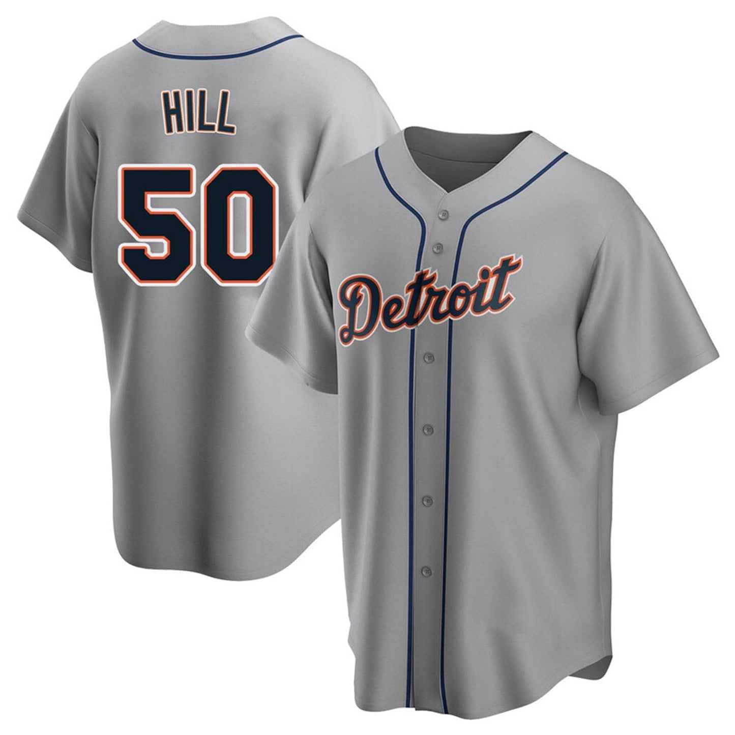 MLB Garrett Hill Detroit Tigers 50 Jersey