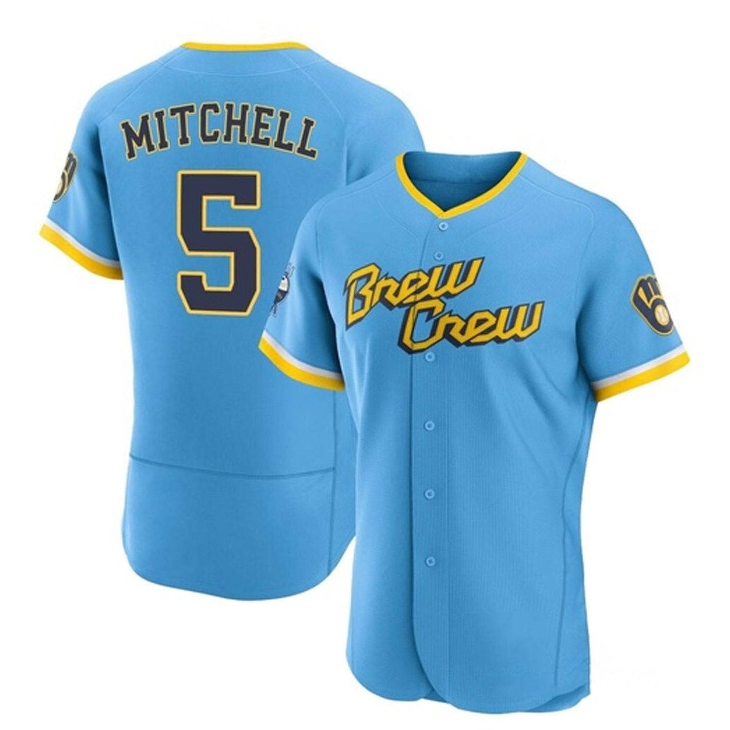 MLB Garrett Mitchell Milwaukee Brewers 5 Jersey