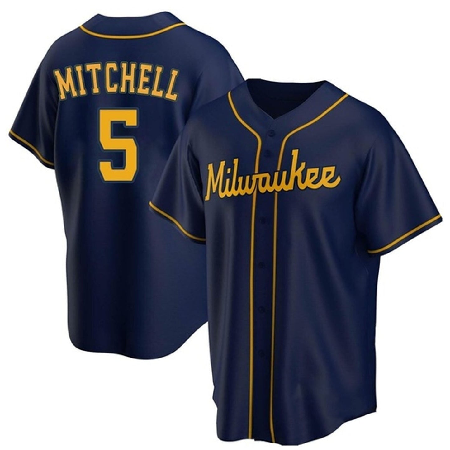 MLB Garrett Mitchell Milwaukee Brewers 5 Jersey