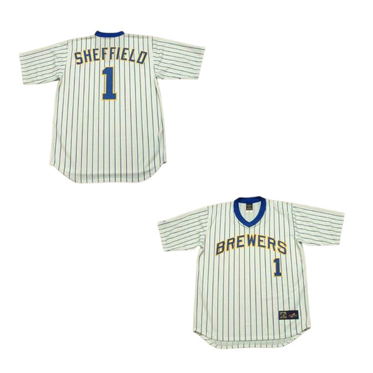 MLB Gary Sheffield Milwaukee Brewers 1 Jersey