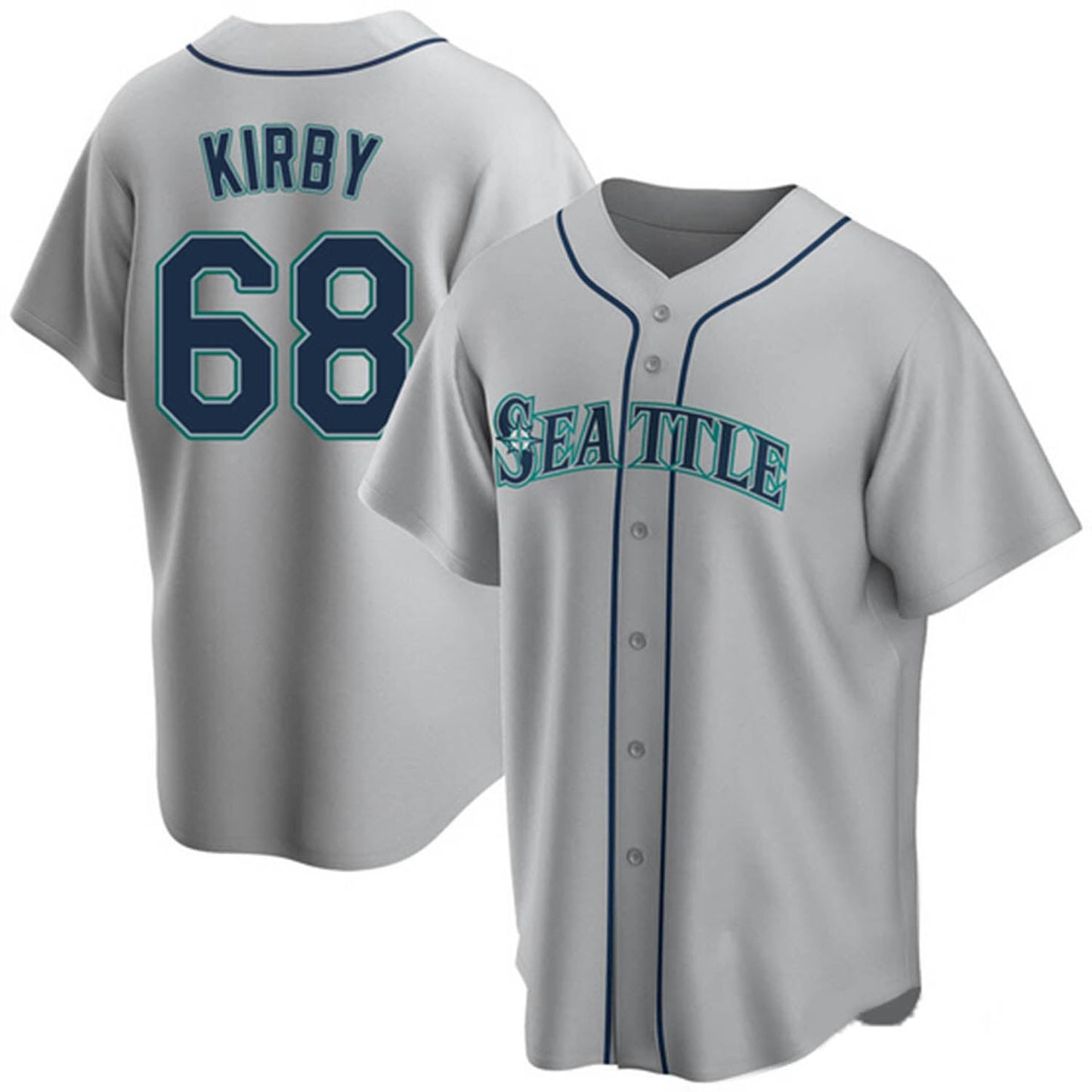 MLB George Kirby Seattle Mariners 68 Jersey