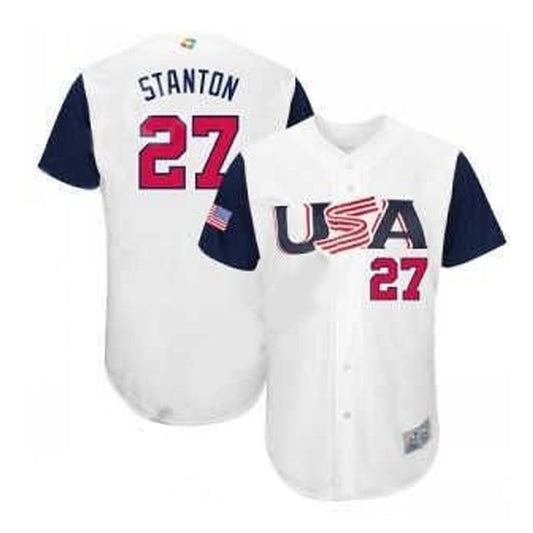 WBC Giancarlo Stanton USA 27 Jersey