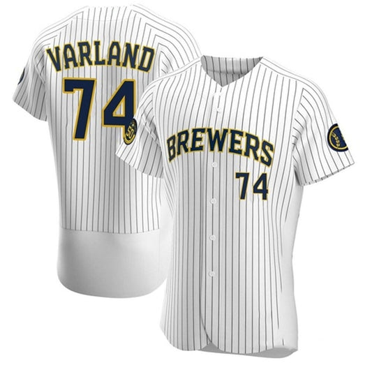 MLB Gus Varland Milwaukee Brewers 74 Jersey