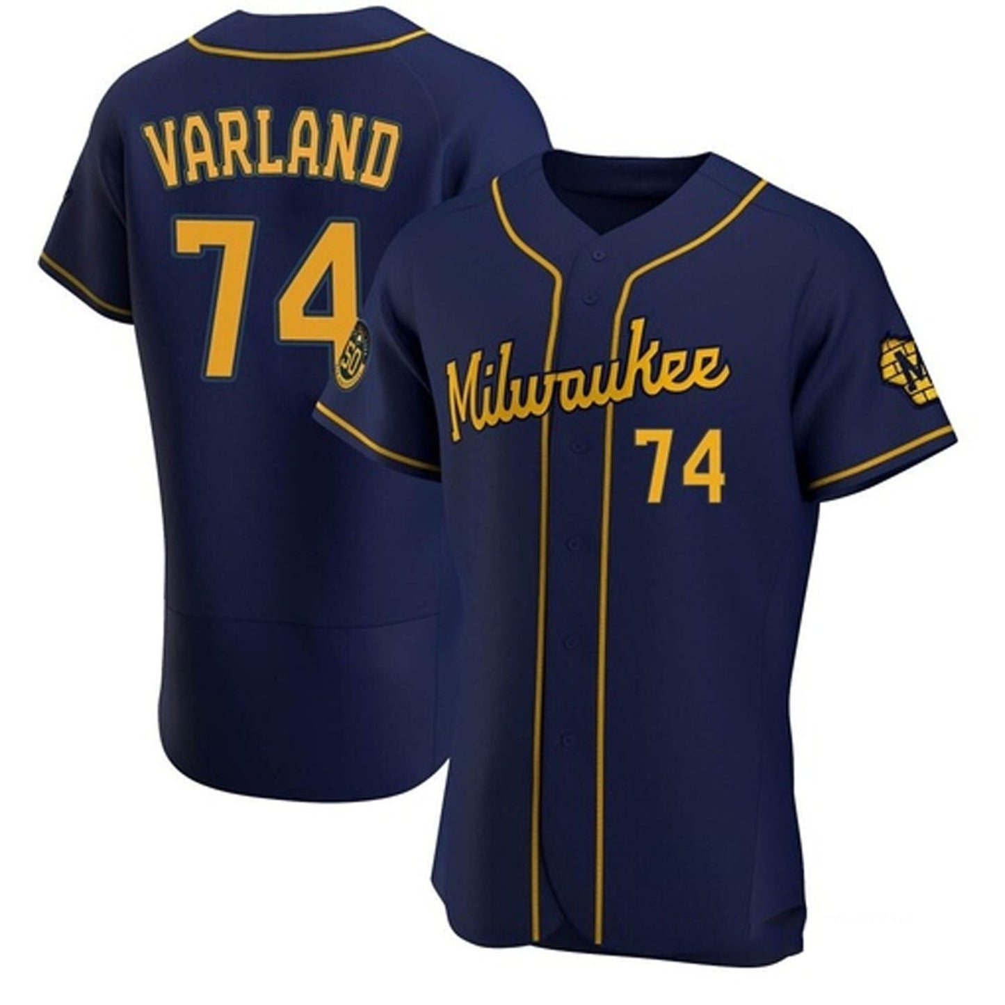 MLB Gus Varland Milwaukee Brewers 74 Jersey