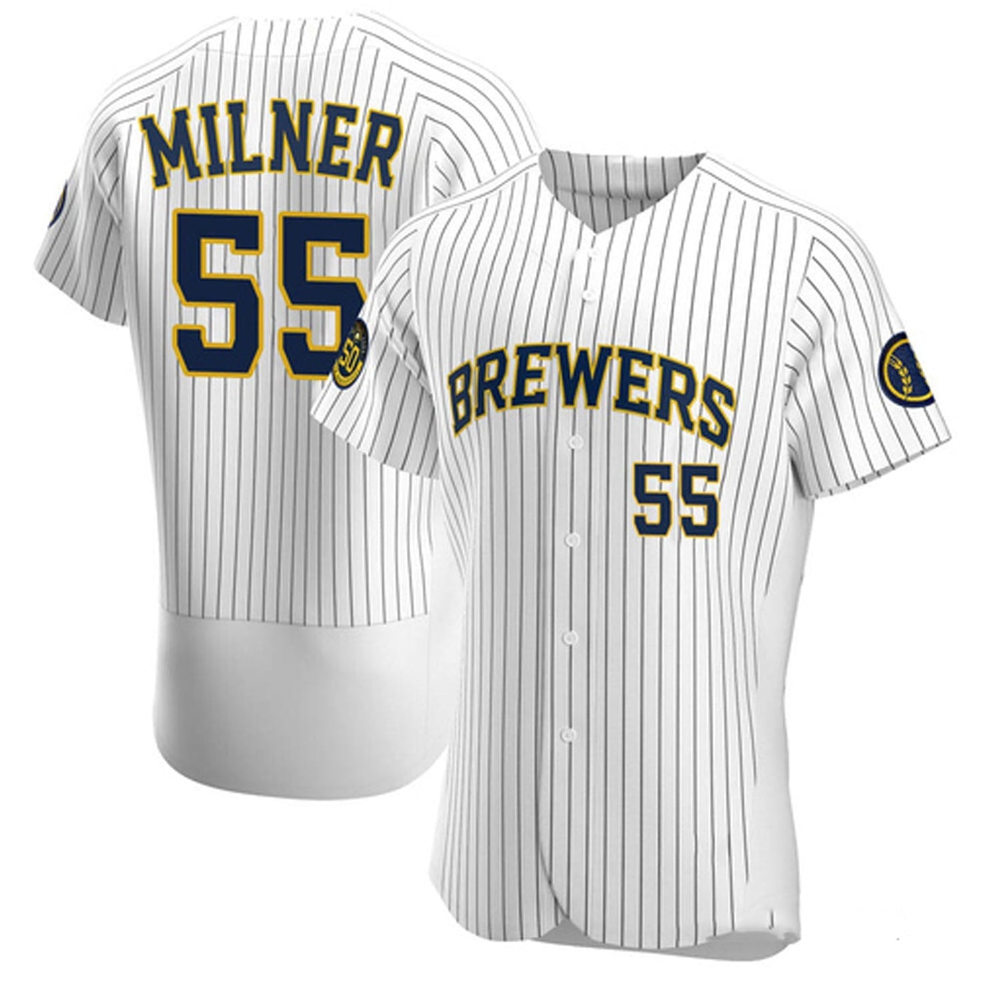 MLB Hoby Milner Milwaukee Brewers 55 Jersey